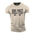 Men's God First Workout Second Cotton T-Shirt